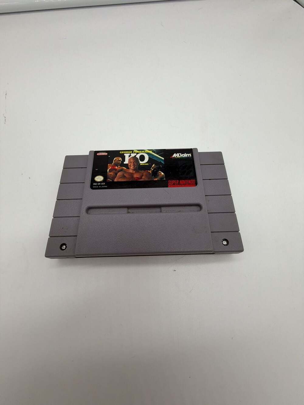 George Foreman's KO Boxing Super Nintendo SNES Cartridge ( Tested)
